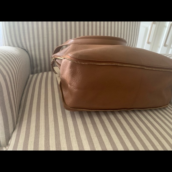 Tory Burch Pebbled Leather Hobo Shoulder Bag Purse - Picture 9 of 13